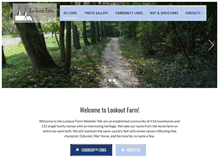 Tablet Screenshot of lookoutfarmhoa.com